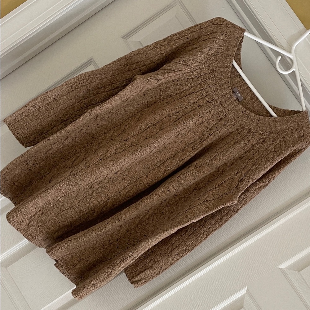J. Jill wool-blend swing cable knit sweater, 2X